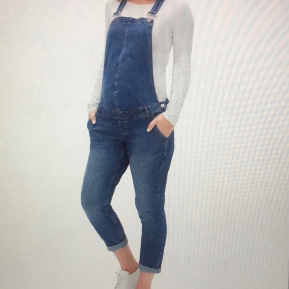 Gap Maternity Denim Overalls Blue Size Small